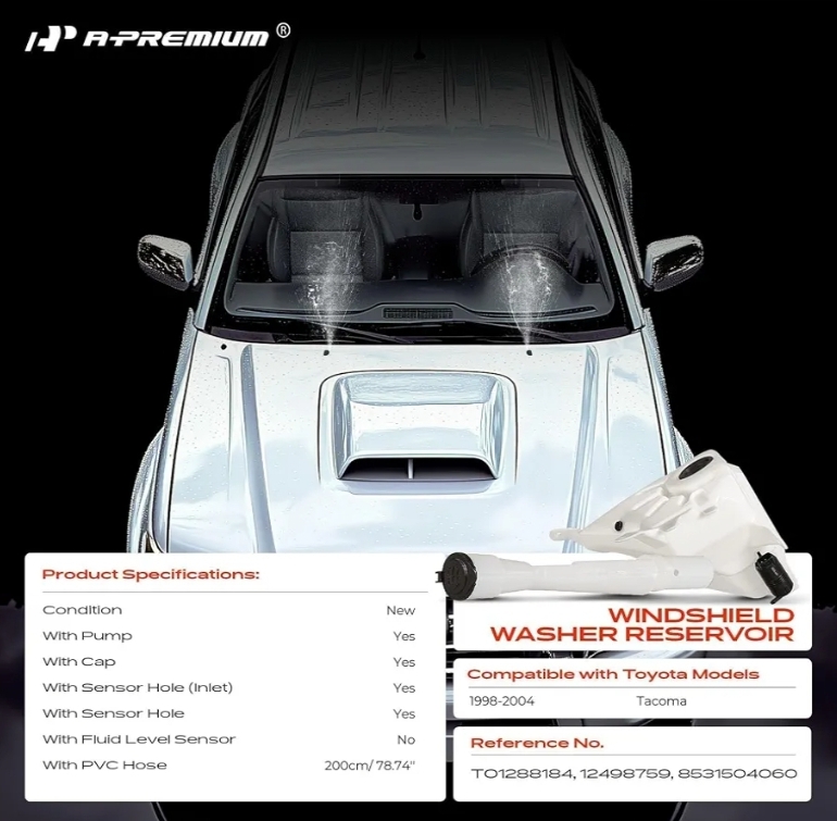 A-Premium Windshield Washer Reservoir Tank Assembly - Image 5