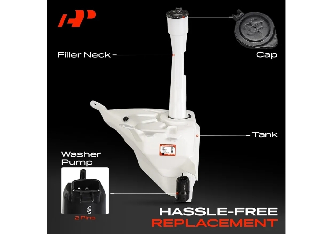 A-Premium Windshield Washer Reservoir Tank Assembly - Image 8