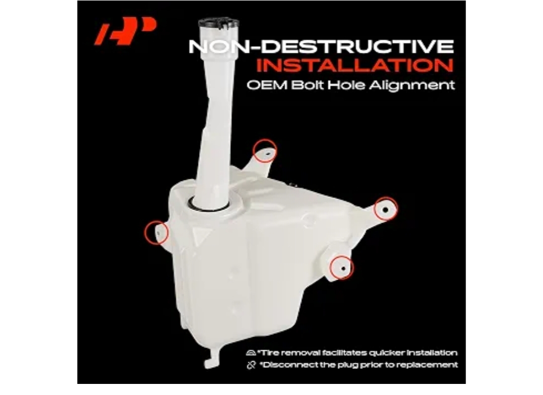 A-Premium Windshield Washer Reservoir Tank Assembly - Image 7