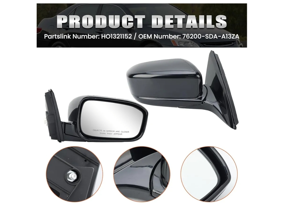 Right Passenger Side Mirror Compatible with Honda - Image 6
