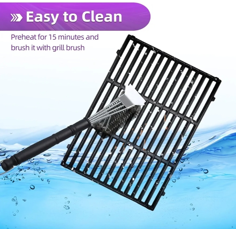 Genesis ii E-310 Cast Iron Grill Grates for Weber Genesis ii Grill Parts 66032 Stainless Steel Flavorizer Bars Heat Deflector for Weber Genesis ii E-315 E-335 S-335 300 Series GS4 Grill Parts - Image 8