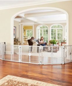Toddleroo Superyard Duo 6-Panel Baby Playard or Wall Mount Barrier; Lt Gray