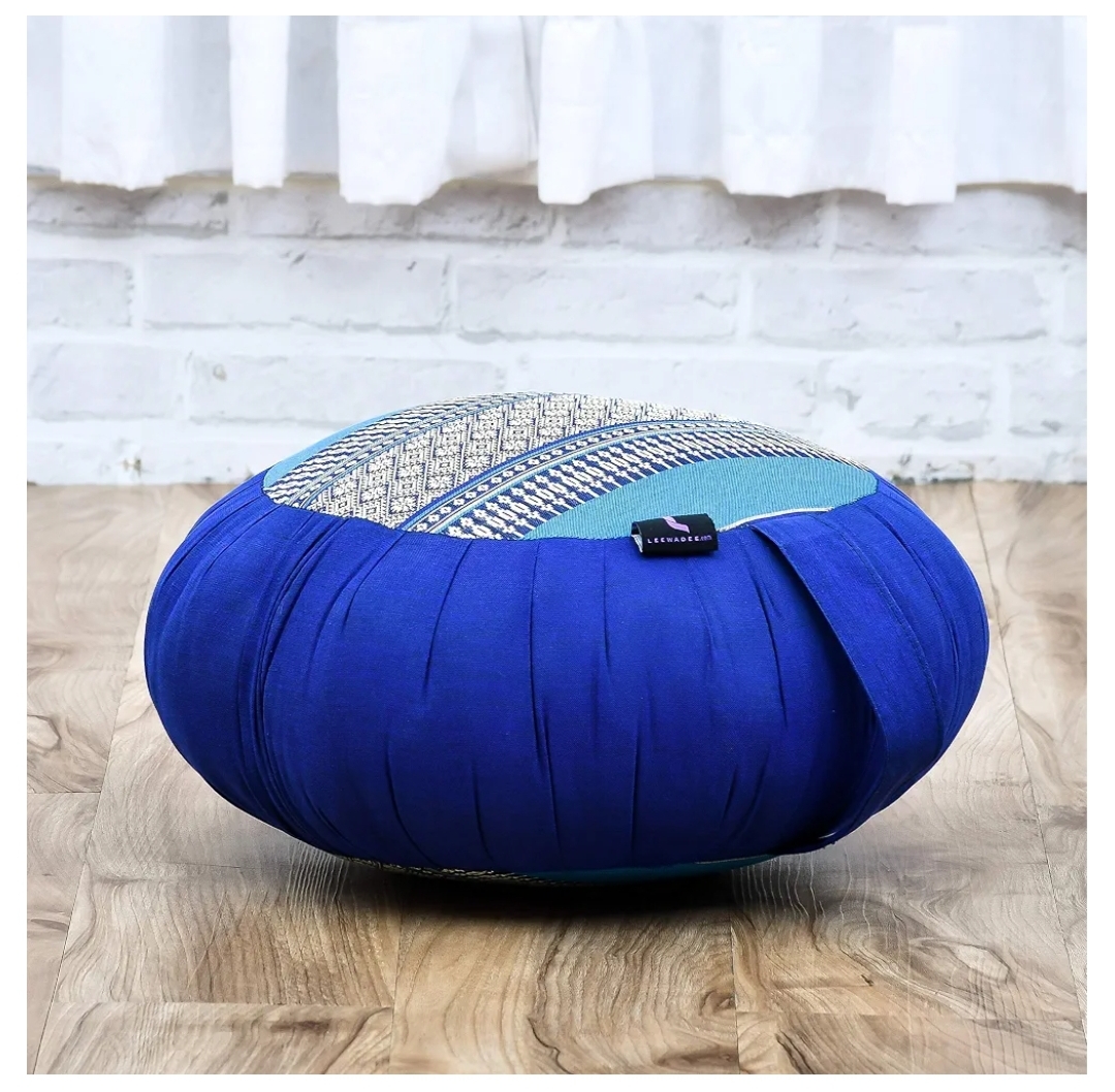 Meditation Cushion Set – 1 Round Zafu Meditation Pillow and 1 Square Roll-Up - Image 10