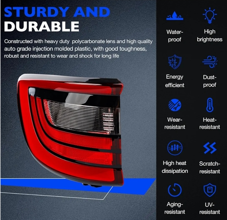 LED Tail light Left Compatible with 2014-2023 Dodge Durango Driver Outer Side - Image 8