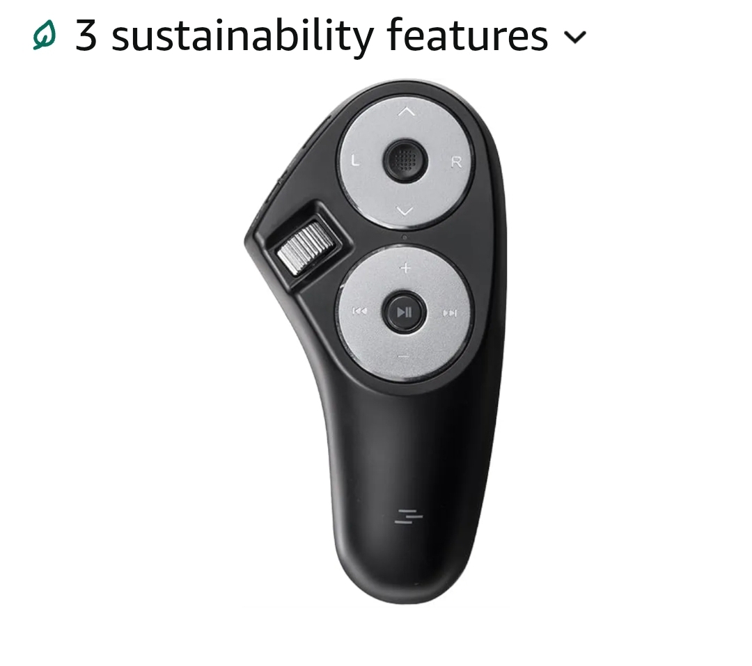 Bluetooth + 2.4G Wireless Handheld Mouse, 3 in 1 Presentation Clicker, Remote Air Mouse with Scroll, Portable