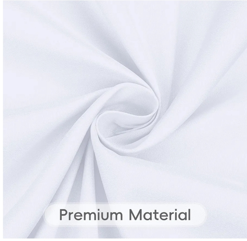 8 Pack White Round Tablecloth 90 Inch - Image 6