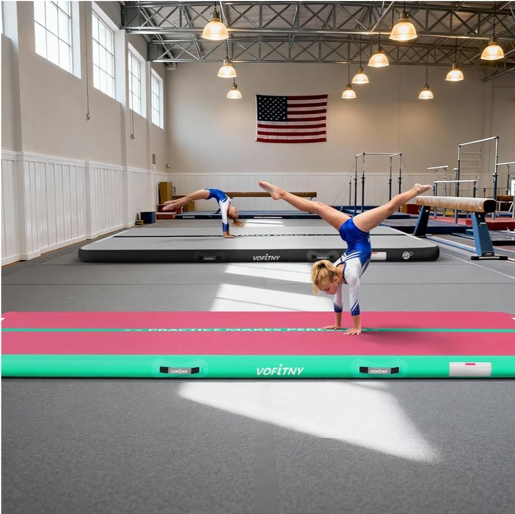 Inflatable Gymnastics Air Mat Tumble Track with Pump for Training 13ft Air Tumbling Mat 4 Inches Thick - Image 7