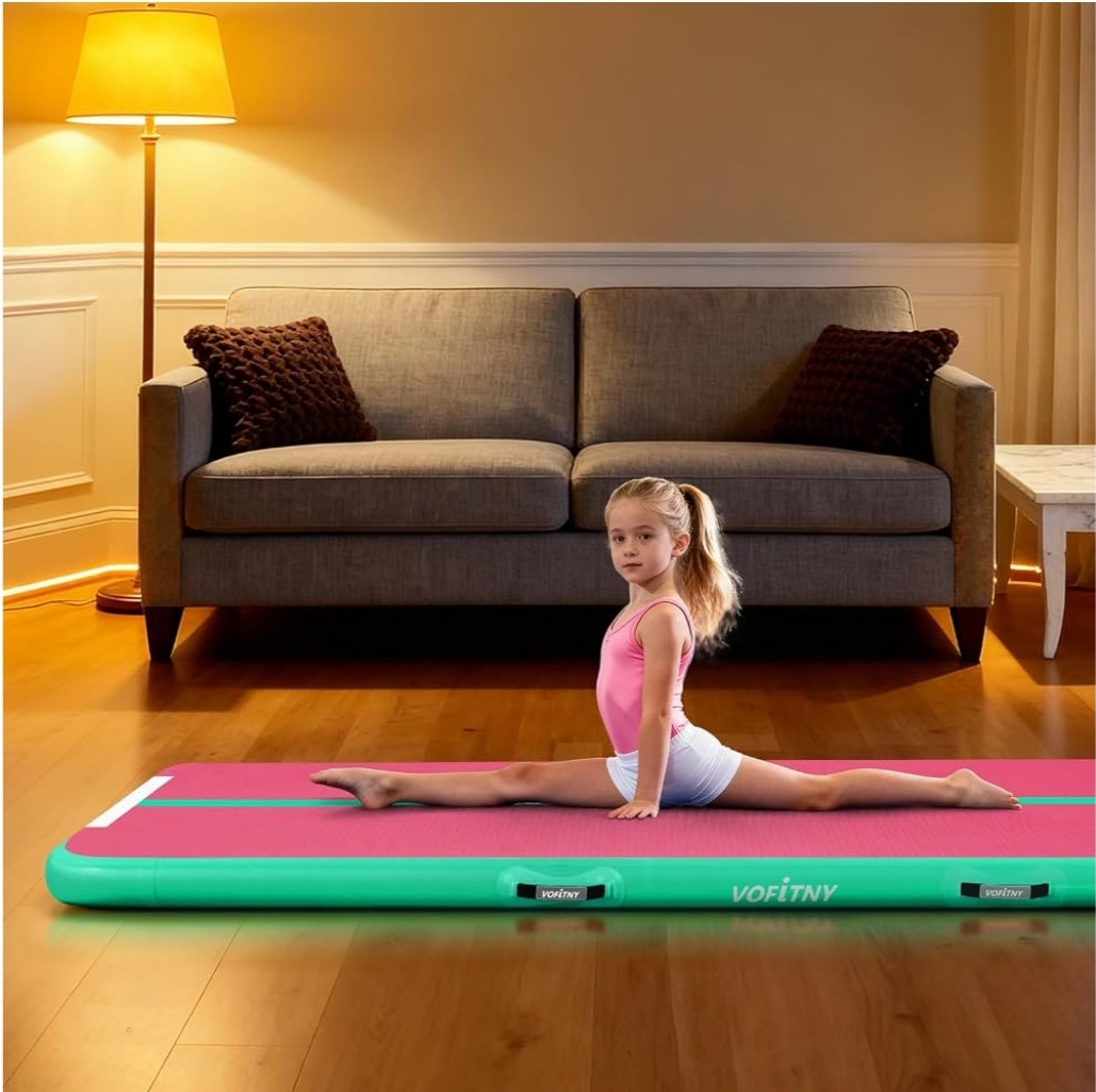Inflatable Gymnastics Air Mat Tumble Track with Pump for Training 13ft Air Tumbling Mat 4 Inches Thick - Image 9