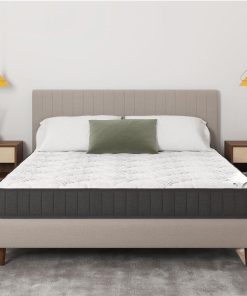 Ottomanson Full 9" Hybrid Mattress - Firm - Made in USA - Individually Pocketed Coils & CertiPUR-US Foam - Fiberglass-Free - Bed in a Box