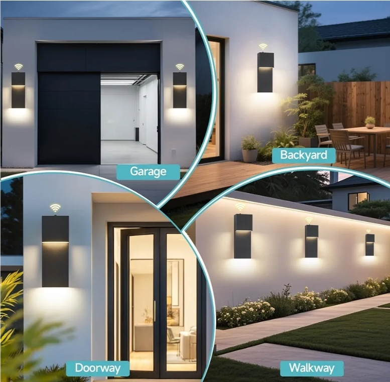 2 Pack LED Outdoor Wall Sconce, Dusk to Dawn Outdoor Lighting - Image 10