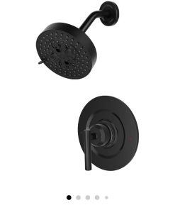 Shower Trim Kit Matte Black with Shower Head & Handle, Matte Black Finish