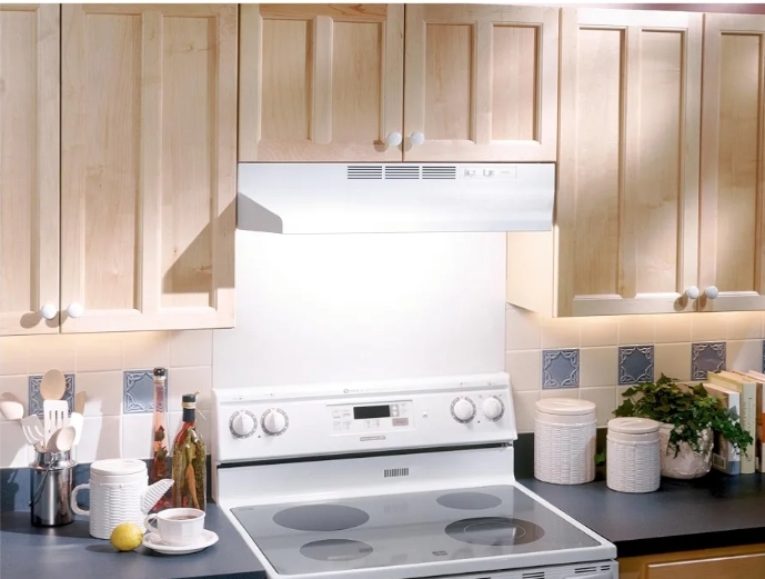 Broan-NuTone Ductless Range Hood with Lights, 30-Inch, White, 413001 - Image 5