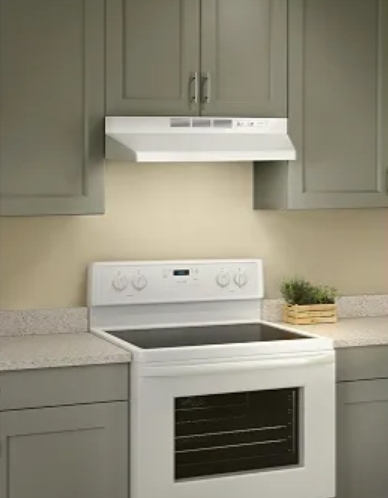 Broan-NuTone Ductless Range Hood with Lights, 30-Inch, White, 413001 - Image 6