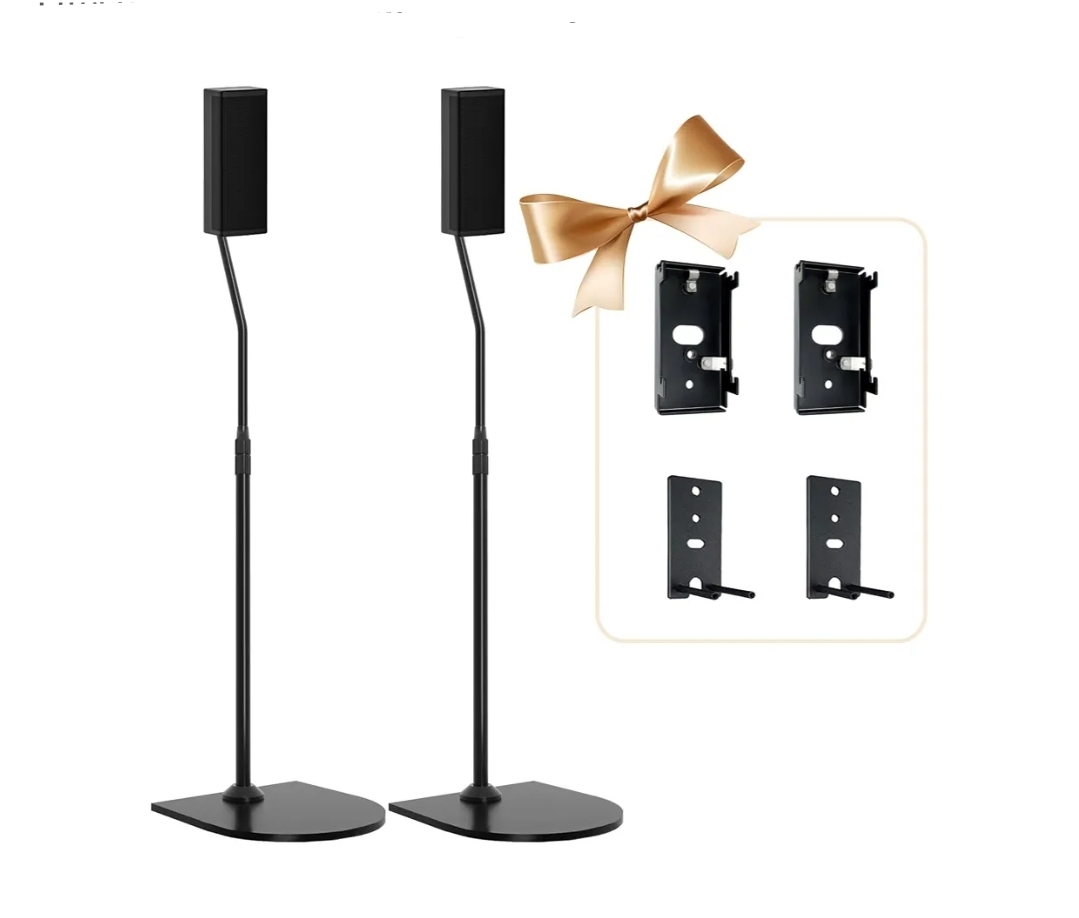 Adjustable Speaker Stand Pair for Bose Built in Cable Management wr Slideconnect Bracket