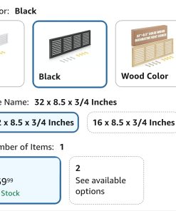 Alternative view of 1 Pcs 32 x 8.5" Return Air Vent Cover for 30 x 6 Duct Opening