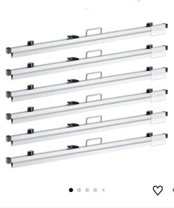 Estune 6 Pcs 36 Inches Blueprint Hanging Clamps Aluminum Blueprint Holders