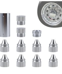 1.375"x24 Silver Cone Shaped Parts Aluminum Alloy End Cap