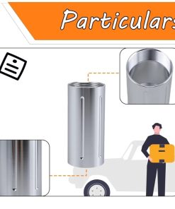 Alternative view of 1.375"x24 Silver Cone Shaped Parts Aluminum Alloy End Cap