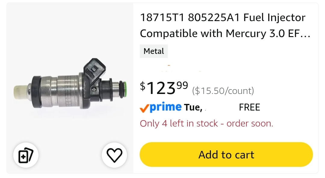 8pk 18715T1 805225A1 Fuel Injector - Image 2