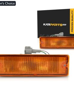 For Nissan D21 Turn Signal Light 1988-1994 Driver and Passenger Side Pair/Set | Amber Lens
