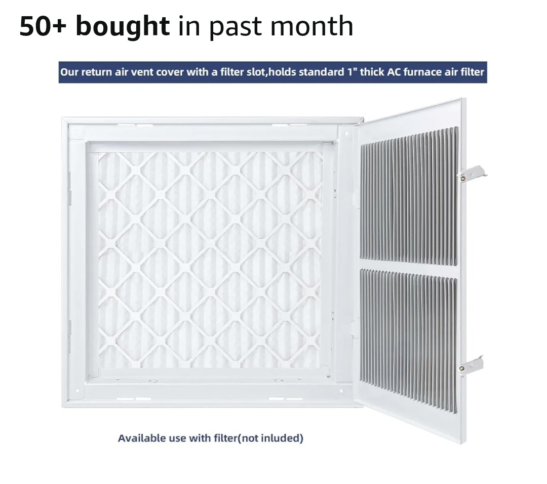 20x12 Return Air Grille, Return Air Vent Cover for 20"Wx12"H Duct Opening - Image 7