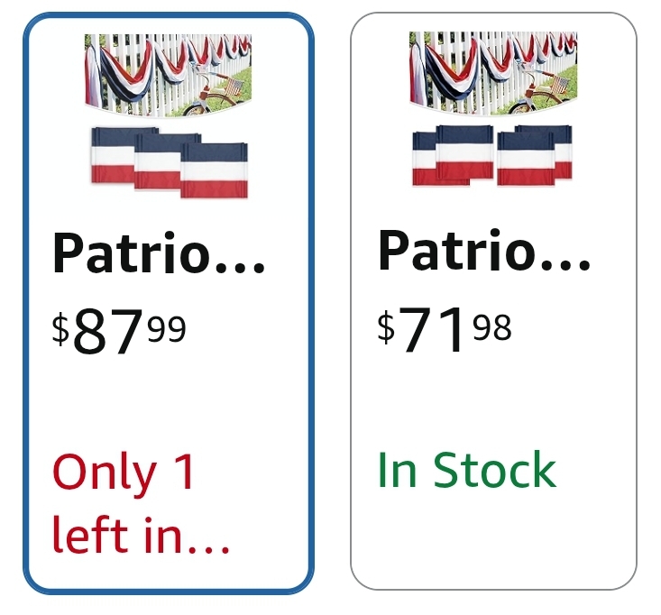 3 Pack 2x20 Ft Bunting Flags Red, White & Blue Stripes Large Patriotic Decorations Flag 4th of July Bunting Outdoor Bunting Banner - Image 2