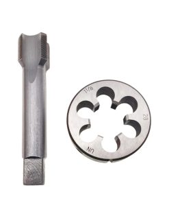 1 1/8"-28 Tap Die Set Right Hand 1-1/8X28 Round Tool RH Cutting 1 1/8-28 Thread