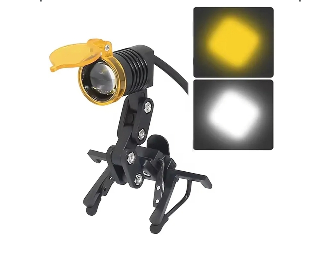 3W Dental Headlight with Clip for Loupes Glasses Portable LED Headlamp - Image 4