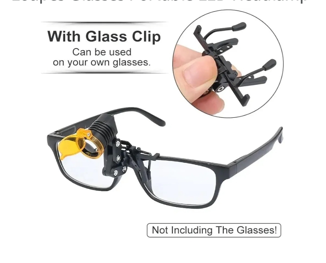 3W Dental Headlight with Clip for Loupes Glasses Portable LED Headlamp - Image 7