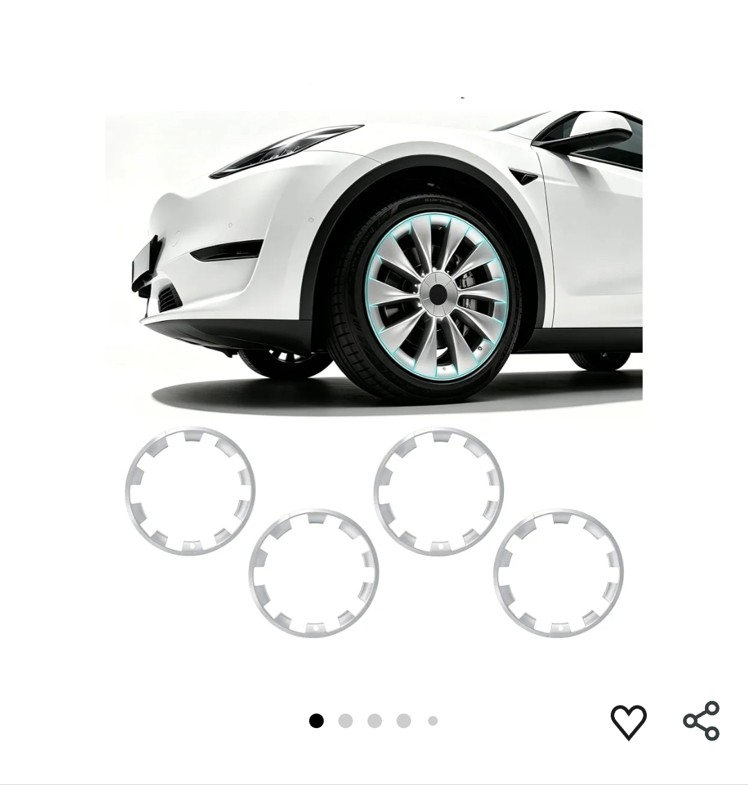 Rim Protectors for Tesla Model Y Juniper 2025-2026 20" Helix Wheel Rim Covers
