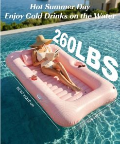 Alternative view of Inflatable Tanning Pool Lounger Float, Suntan Tub for Adults