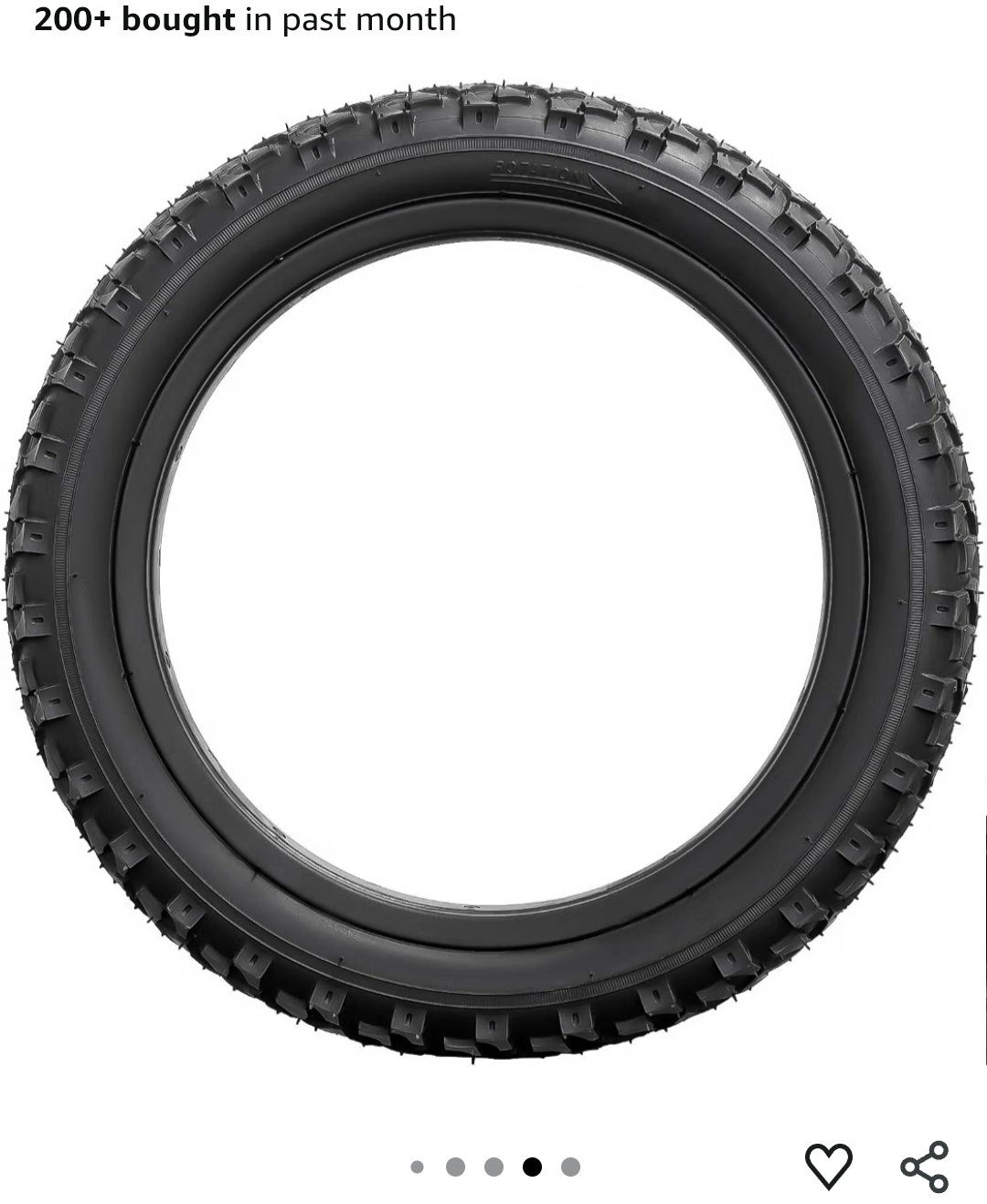 3-PCS 12.5" Kid Bike Tire 12 ½ X 2 ¼ (62-203) and 12.5" Bike Tubes Schrader Valve - Image 9