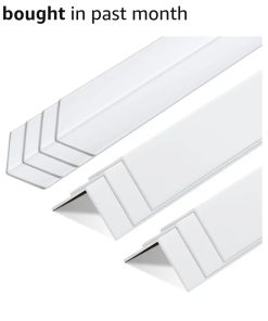 10 Pcs 2-3/8 X 48 Inches Wall Corner Guard, White, Vinyl