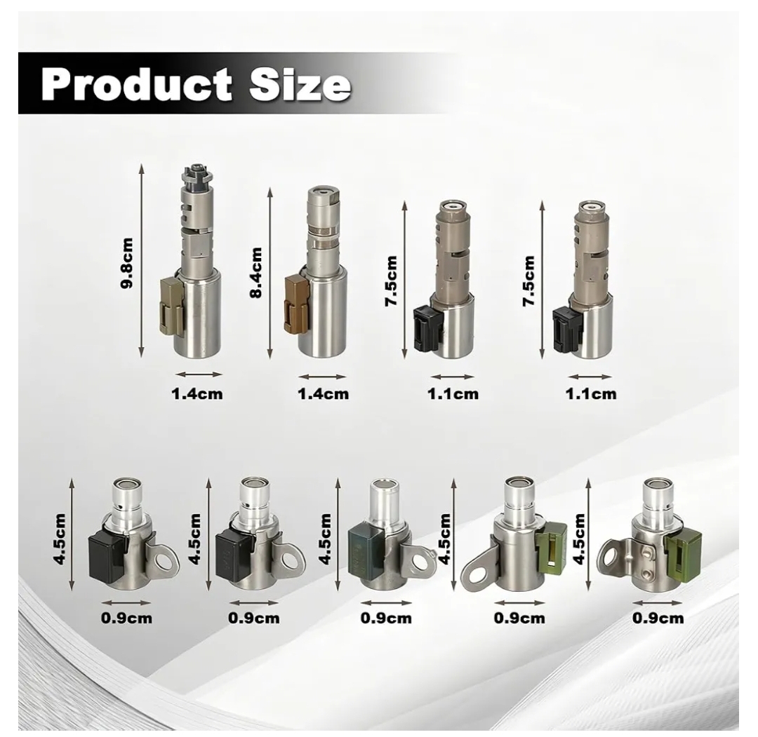 9 PCS Transmission Shift Solenoid Kit, Replaces Part A760 A761E A960E AB60E AB60F, Compatible with Toyota - Image 4