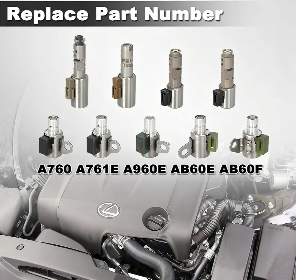 9 PCS Transmission Shift Solenoid Kit, Replaces Part A760 A761E A960E AB60E AB60F, Compatible with Toyota - Image 6