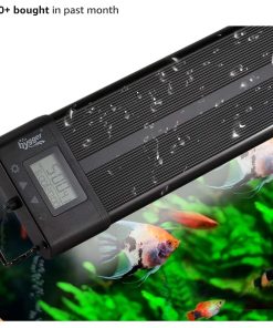 Aquarium Programmable LED Light, for 48~55in Long Full Spectrum Plant Fish Tank Light with LCD Setting Display, 7 Colors, Sunrise Sunset Moon and DIY Mode