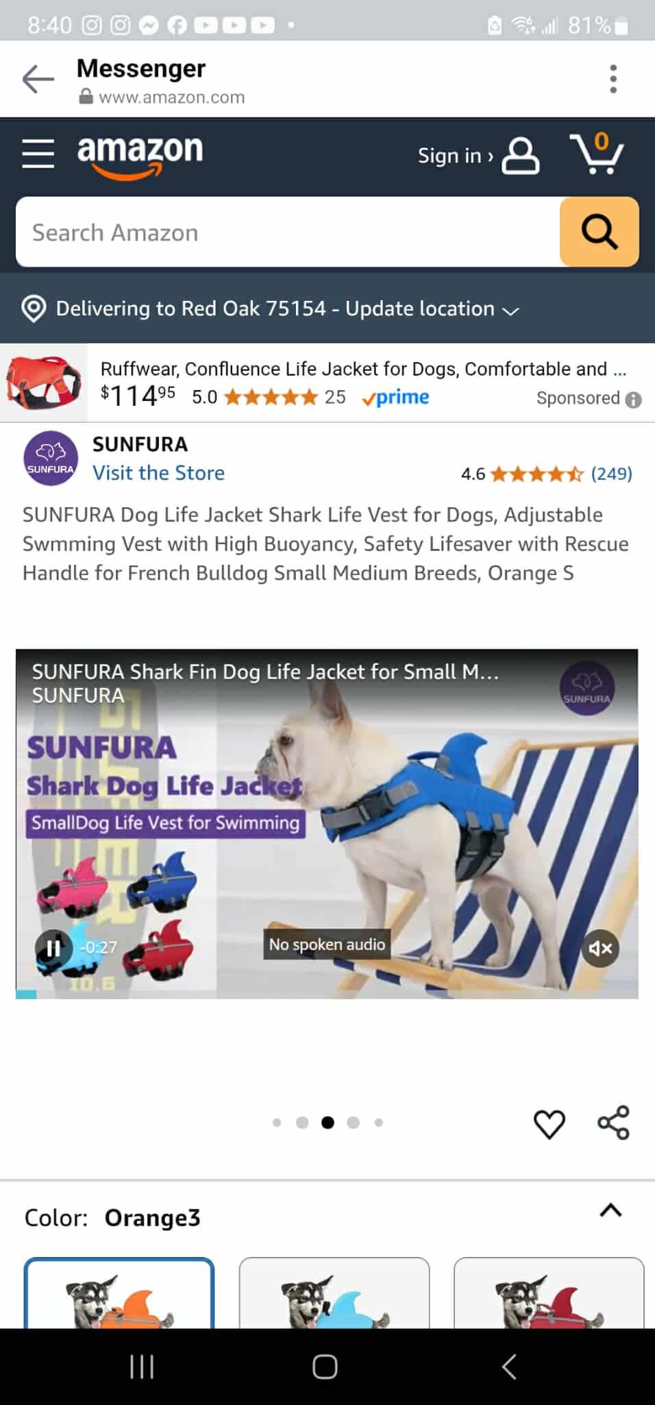 Dog Life Jacket Shark Life Vest for Dogs, Adjustable Swmming Vest with High Buoyancy, Safety Lifesaver - Image 7