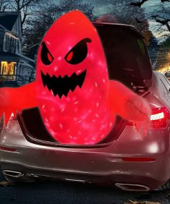 3.5FT Halloween Inflatable Ghost Trunk or Treat Car Decoration Kit Broke Out from Car Decor