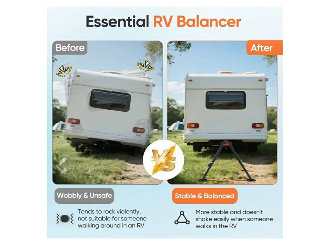 Adjustable RV Hitch Mount Stabilizer, Height Adjustable of 11"-32" RV Stabilizer - Image 8