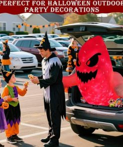 Alternative view of 3.5FT Halloween Inflatable Ghost Trunk or Treat Car Decoration Kit Broke Out from Car Decor