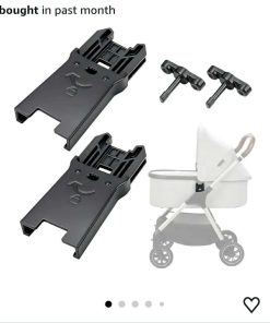 Connector for Uppababy V1/V2/V3 Bassinet to Nuna TRIV Next & Nuna SWIV -Easy to Install, Safe and Durable Adapter to Connect Strollers and Bassinets (2-Pack)