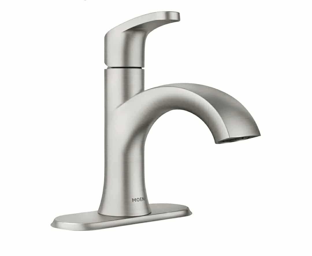 Moen Karis Spot Resist Brushed Nickel One-Handle Single Hole Bathroom Sink Faucet - Image 12