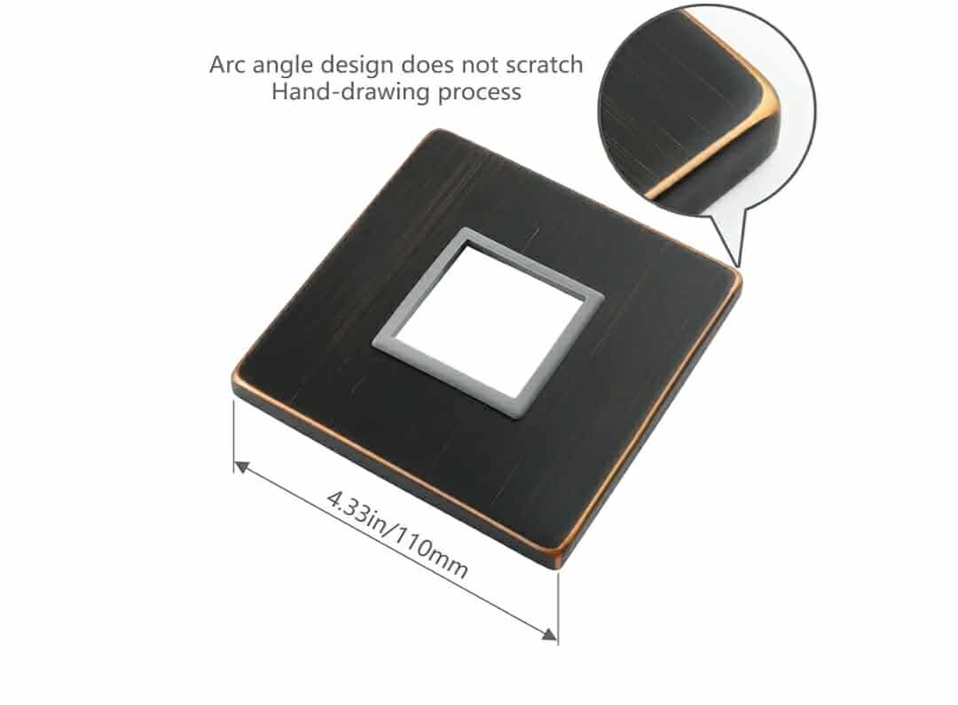 Single Function Shower Handle Valve Trim Kit, Wall Mount Tub Control Valves, Rough-In Single Handle Oil Rubbed Bronze - Image 9