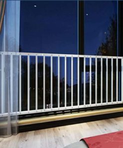 61.41-86.61" Wide Window Guards for Child Safety White 3 Piece