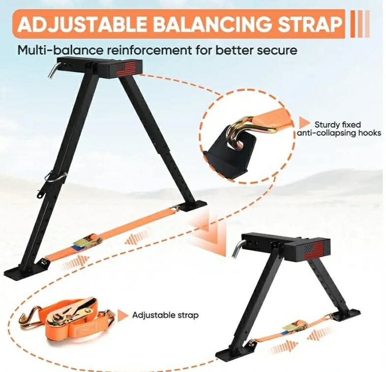 Adjustable RV Hitch Mount Stabilizer, Height Adjustable of 11"-32" RV Stabilizer - Image 4