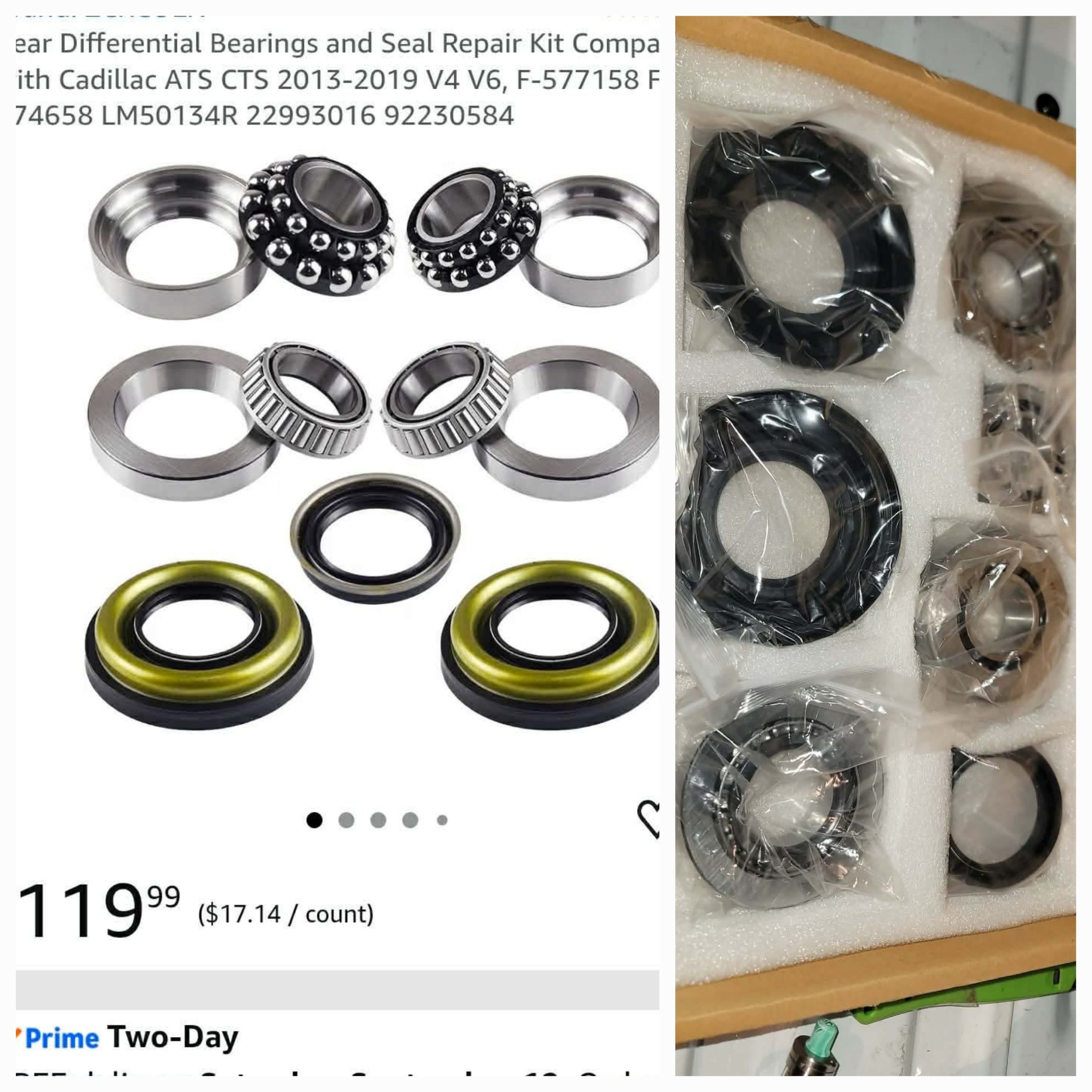 Rear Differential Bearings and Seal Repair Kit - Image 2