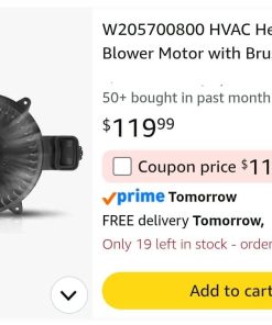 Alternative view of W205700800 HVAC Heater Blower Motor with Brushless Motor