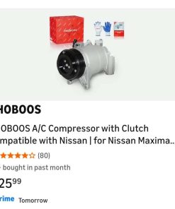 Alternative view of A/C Compressor with Clutch Compatible with Nissan