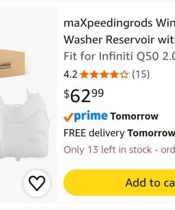 Alternative view of Windshield Washer Reservoir with Pump for Infiniti