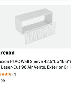 Alternative view of PTAC Wall Sleeve 42.5"L x 16.6"W x 15"H